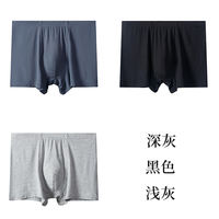 Fat and plus-size men's underwear, loose and comfortable modal, fat man's four-corner waistband, Dad's high-waisted flat-angle underwear thumbnail 5
