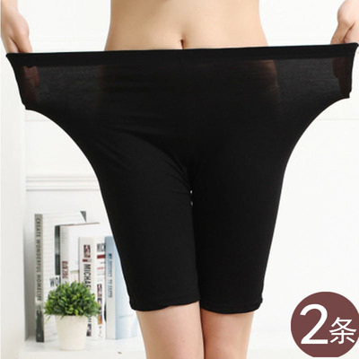 加肥加大码胖妈妈加长五分安全裤