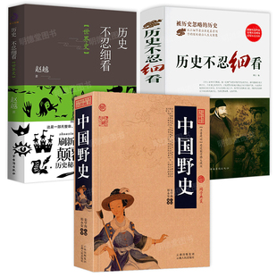 全3册 中国野史历史不忍细看世界史野史类书籍中华野史中国古代野史书籍野史秘闻野史记中国历史书籍文学