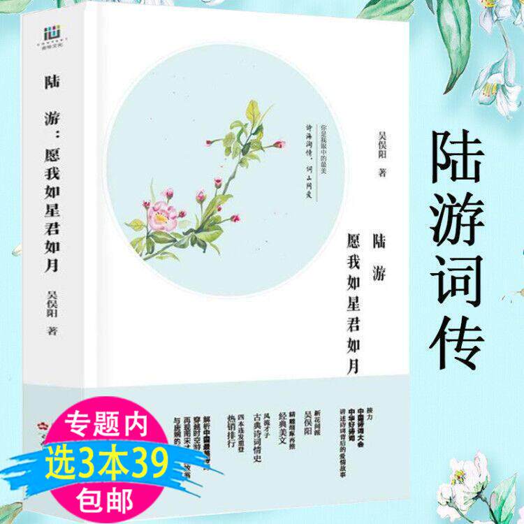 【3本39包邮】陆游:愿我如星君如月吴俣阳著/在陆游与唐琬经久不衰的