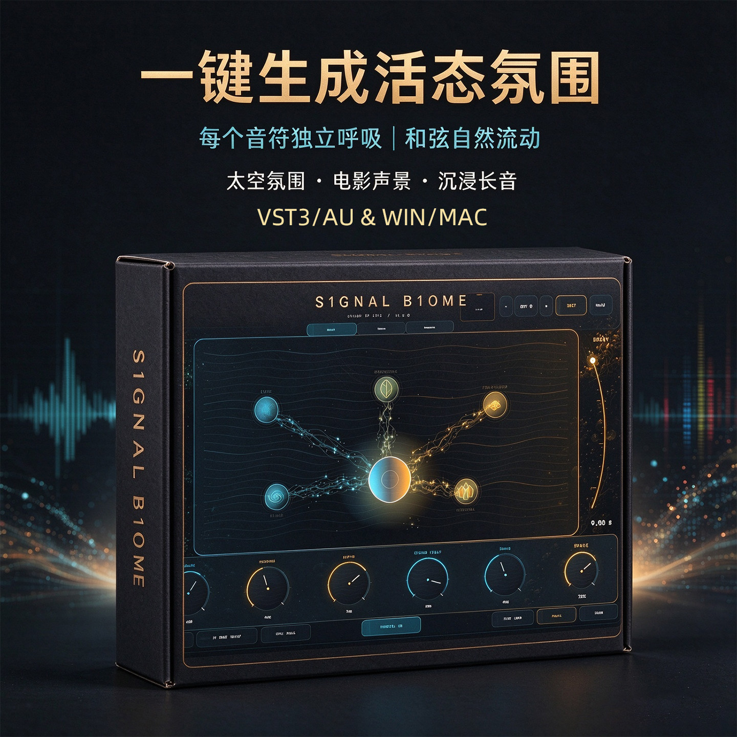 动态氛围合成器S1GNAL B1OME软音源插件太空气氛电影场景环境音