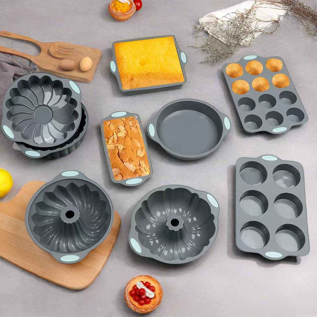 烤蛋糕模具硅胶烘培工具套装不粘