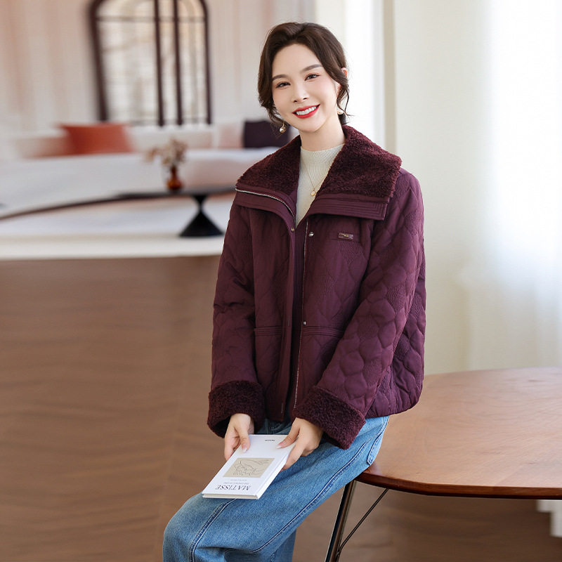 妈妈装气质棉服外套中年冬季新款洋气保暖棉衣小个子百搭棉袄,女装/女士精品,中老年女装,淘宝优惠券,粉丝福利购,淘宝优惠卷