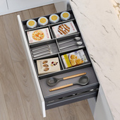 橱柜抽屉内抽分隔工具抽屉橱柜拉篮