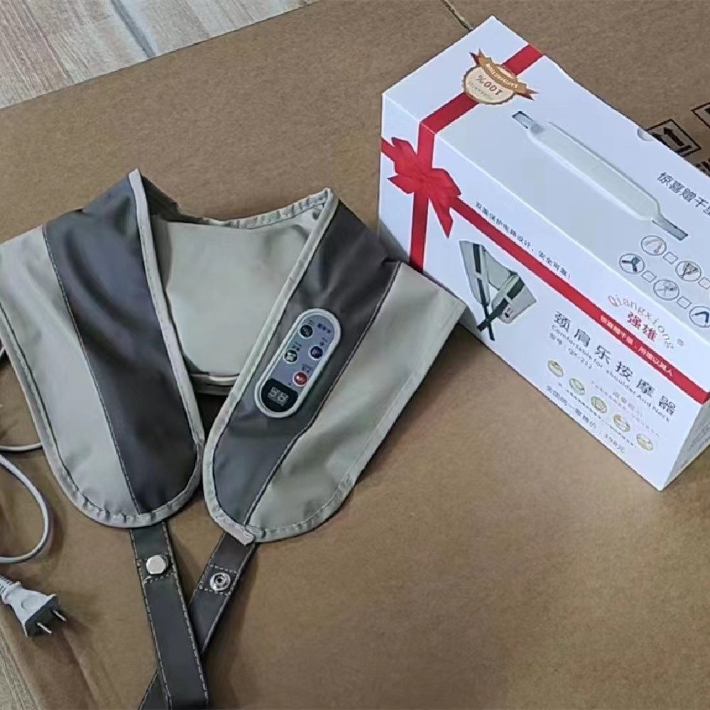 加热按摩披肩捶打肩膀多功能肩部颈椎劲椎全身器颈肩颈部腰部仪拍