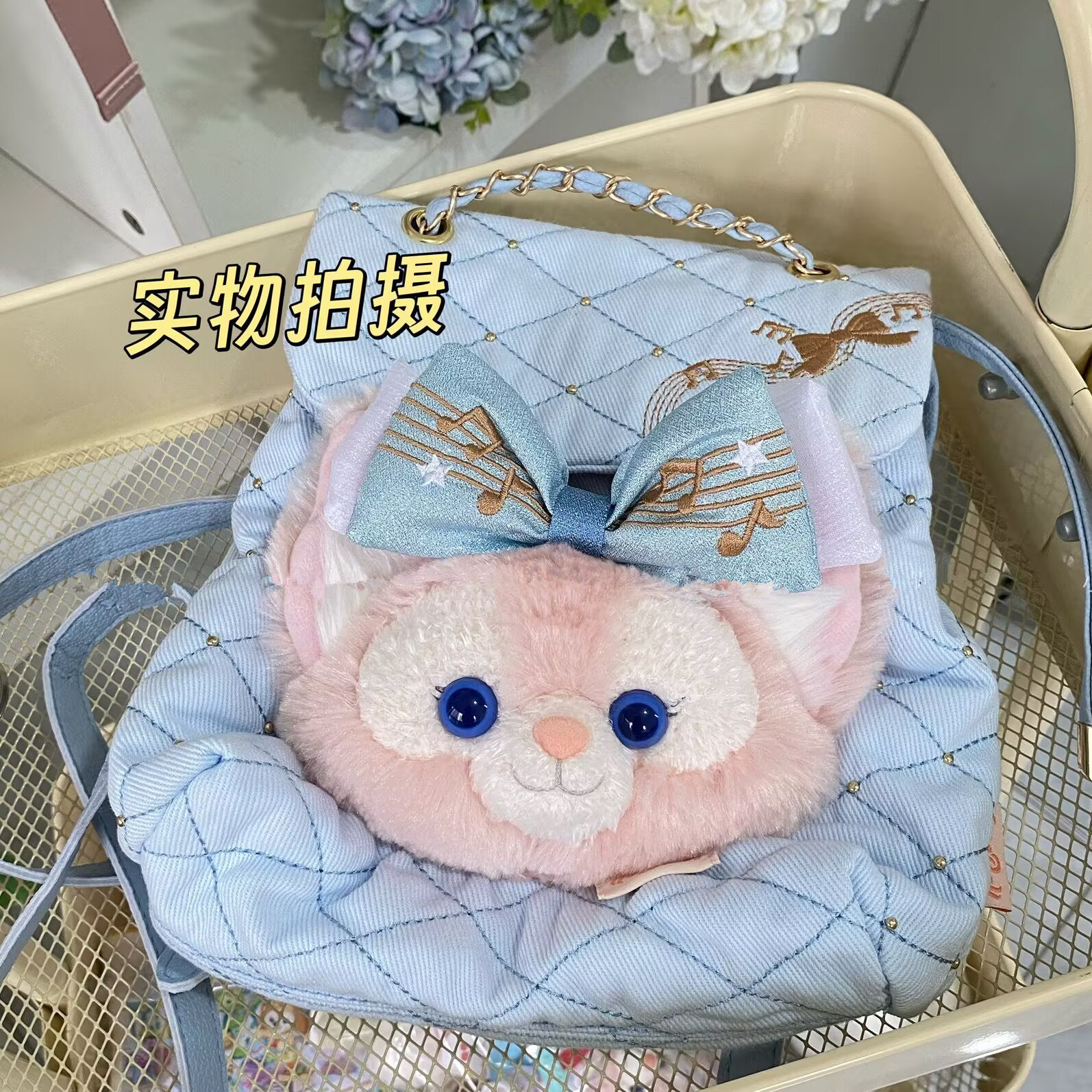 迪士尼玲娜贝儿双肩女孩礼物包包