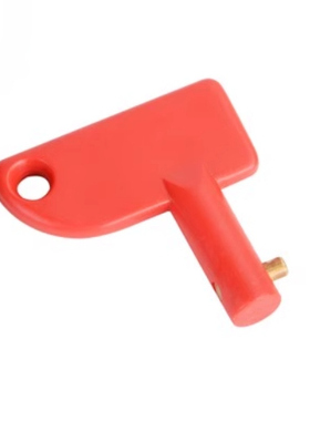 耐施特电瓶开关通用红色手柄断路器钥匙电源开关旋钮