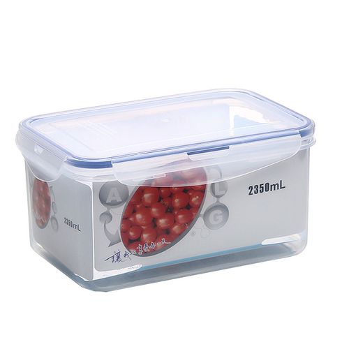 安立格2350ML大号长方形保鲜盒 食品密封盒 饭盒储藏盒ALG-2507A