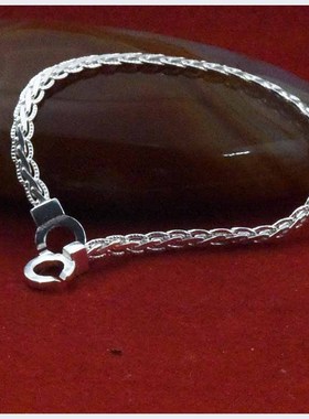 文泽雪花银银手链编织