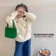 针织毛衣休闲春秋上衣小女孩童装 外套2025新款 潮 春装 女童刺绣开衫