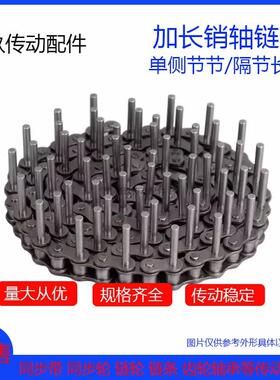 加长销链条06C/35B/05B/08B 10/12A 2.5/3/4/5/6分单侧/隔节长销