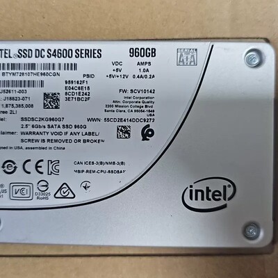 议价Intel S4600 960G 2.5寸SATA企业级固态