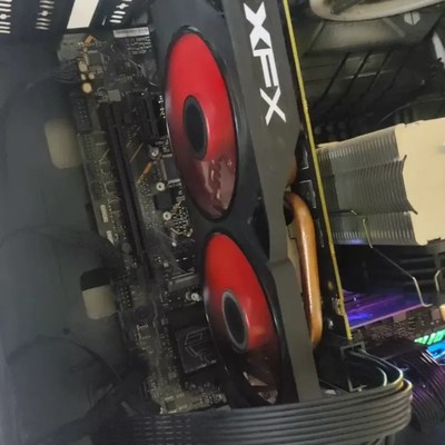 议价rx580显卡8g讯景黑狼 2048sp无拆无修无暗病