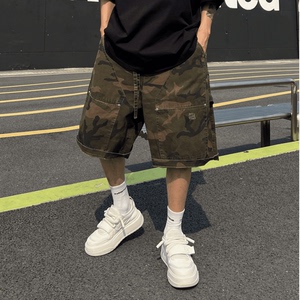 定制男装25ss春夏时尚休闲工装多口袋重工定制宽松短裤 K999898