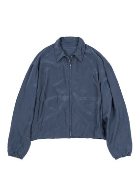 GREMADE 100silk星空蓝雾感微透光做旧外套时尚宽松百搭上衣