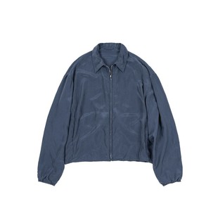 GREMADE 100silk星空蓝雾感微透光做旧外套时尚宽松百搭上衣