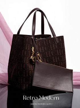 火凤凰- 2025新款女简约风包包女式水桶托特包大容量上班