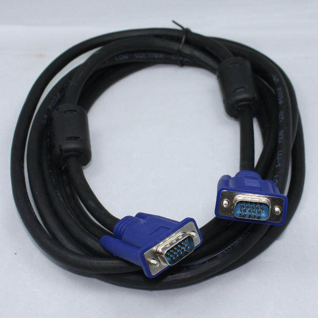 25米带屏蔽网VGA线3+6电脑连接电视投影分配器显示器视频信号线