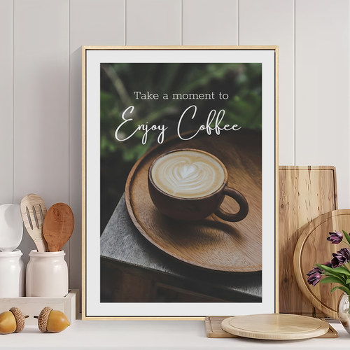 咖啡角布置装饰画厨房餐厅背景墙