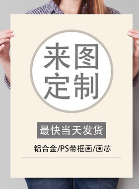 定制个生写真照片装饰画无框画