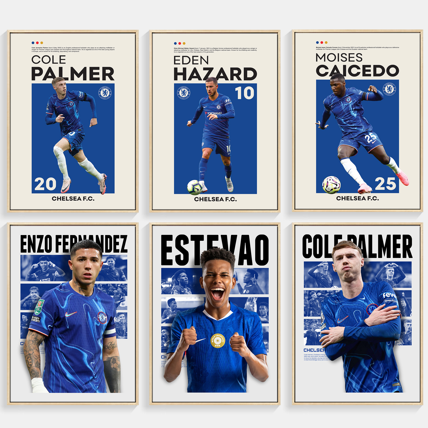 切尔西俱乐部球员装饰画卧室背景墙画费尔南德斯足球海报周边挂画