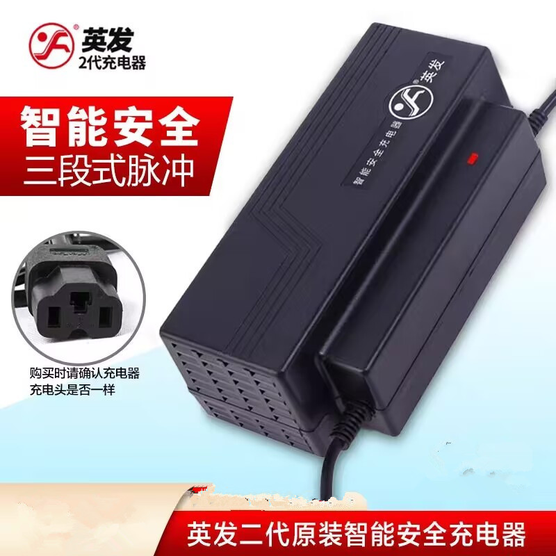 英发电动车电瓶充电器48V12AH20AH60V80V72伏三轮车新日爱玛雅迪
