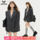 KEIKO 通勤休闲松弛宽肩小西服套装 高级感廓形灰色西装 外套26春季