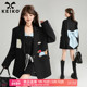 休闲裤 KEIKO 三件套 小西服 背心 设计感贴布休闲西装 外套女26春季