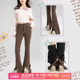 美式 复古加绒喇叭裤 女26早春高腰显瘦休闲微喇长裤 KEIKO 牛仔裤 子