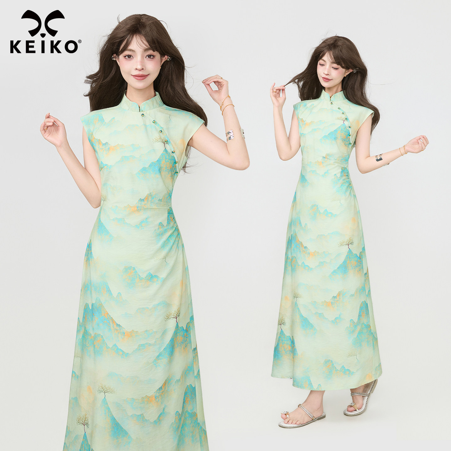 KEIKO古风改良旗袍连衣裙图片