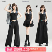 拼色挂脖吊带背心女26春夏辣妹穿搭打揽显瘦无袖 KEIKO 泰式 上衣