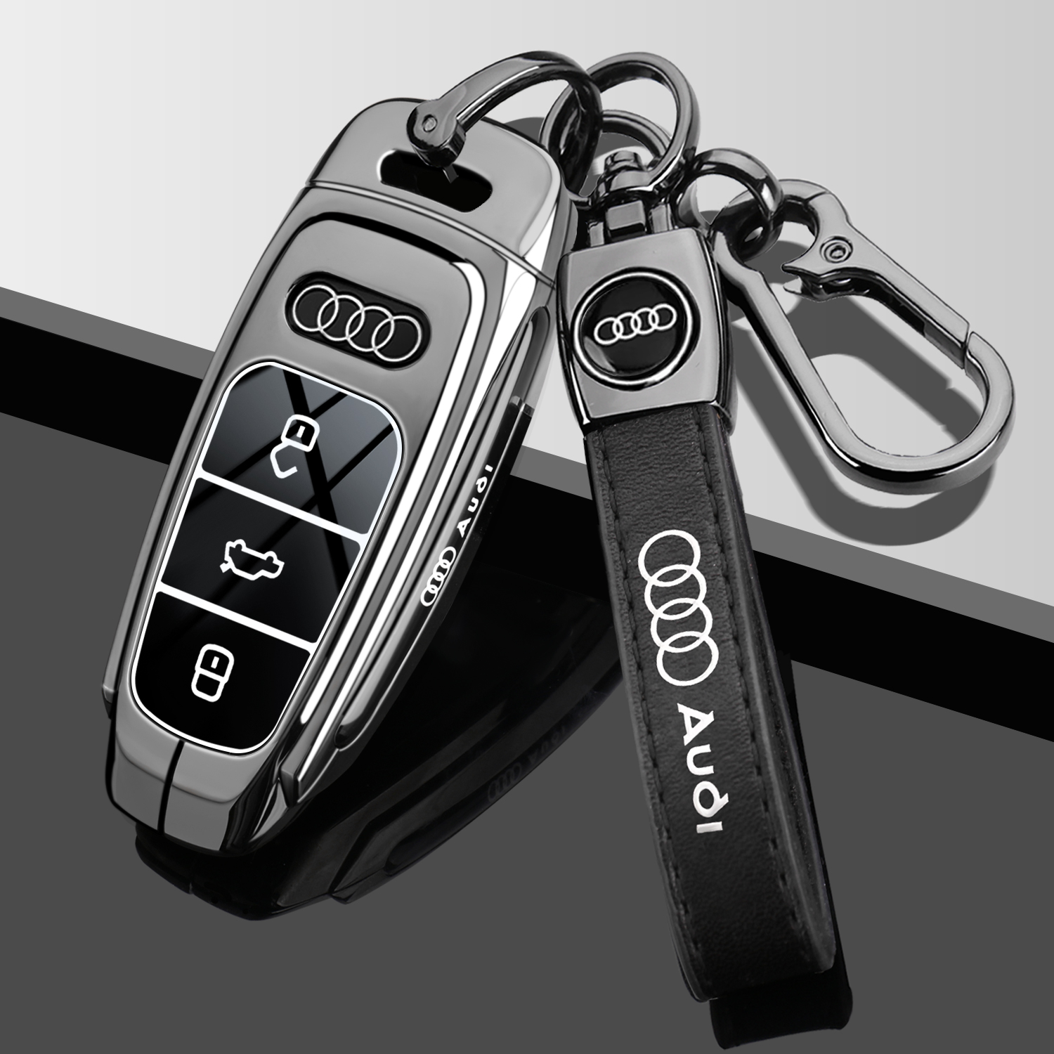 奥迪钥匙套2024新款A6L专用A3车Q4etron男24款A4L扣Q5L壳A7高档Q3