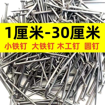 铁钉大全 木工钉建筑钉 手工小细钉家用圆钉洋钉2寸3寸5寸木板钉