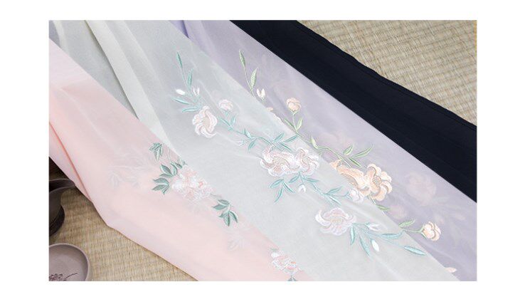 原创刺绣花 红橘绿白粉紫黑杏黄色 披帛 搭配汉服 古风古装 摄影在类目 女装/女士精品, 唐装/民族服装/舞台服装, 民族服装/舞台装中 - 来自Buy2taobao.com提供专业的淘宝代购服务