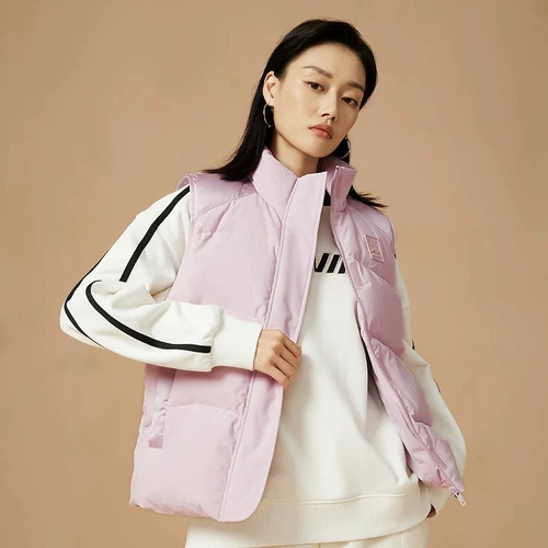 Li Ning, зимний жилет с пухом, удерживающий тепло пуховик, утепленный спортивный костюм, увеличенная толщина, утиный пух