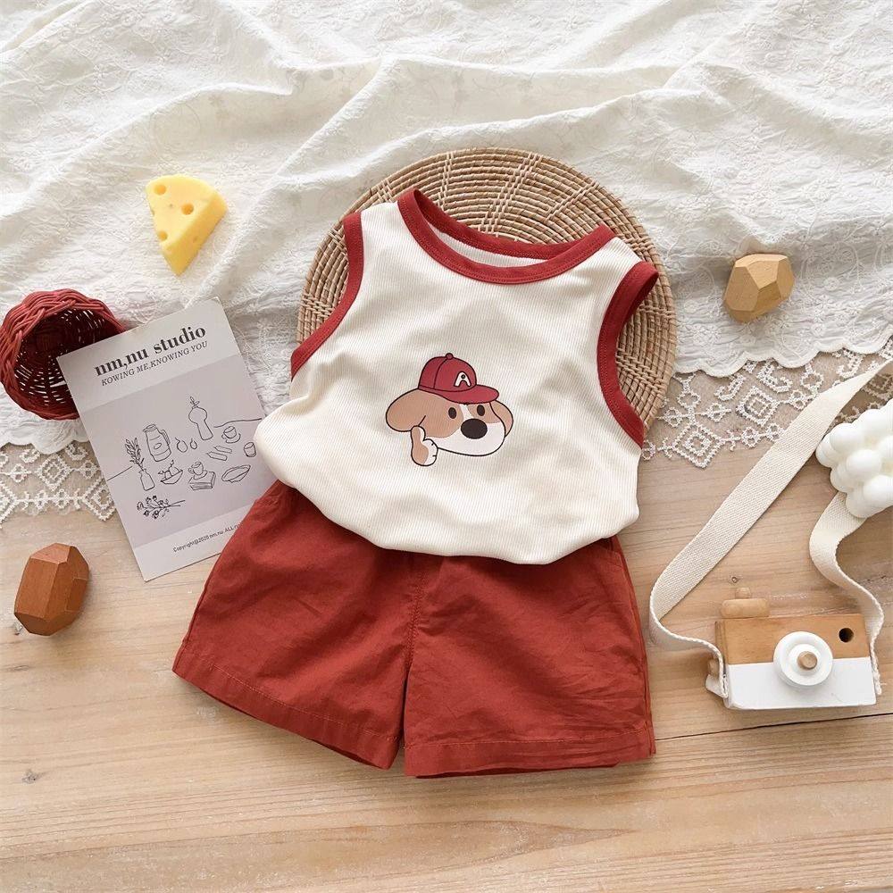 纯棉儿童卡通洋气宝宝无袖两件套夏天背心短裤套装男女小童潮亲子,运动/瑜伽/健身/球迷用品,情侣装泳衣,淘宝优惠券,粉丝福利购,淘宝优惠卷