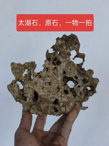 原石假山盆景石头小摆件鱼缸造景附石观赏石天然石材原石A09