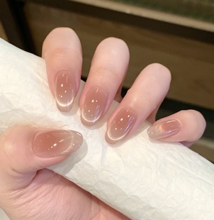 【秋日茶会】秋冬气质猫眼法式纯欲风千金高级显白半手工穿戴甲