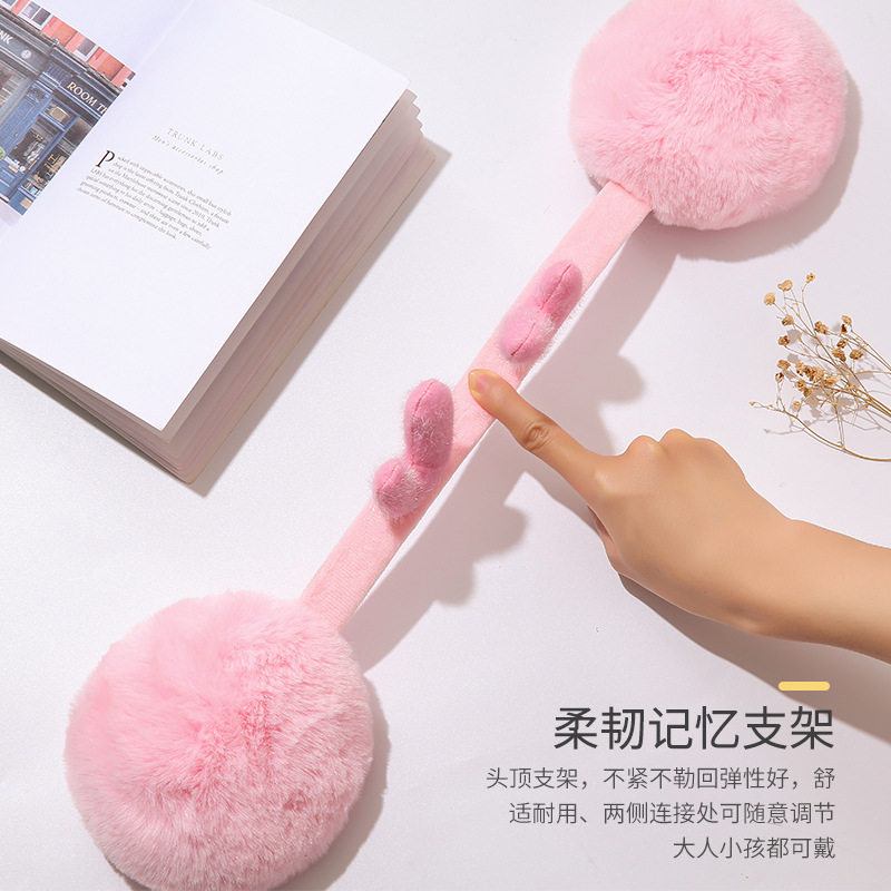 新款韩版鹿角折叠耳罩女工厂现货冬季保暖耳套可爱耳暖耳捂子防冻