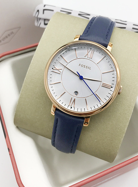 现货FOSSIL手表真皮简约日历石英女表ES3843ES3487ES3842