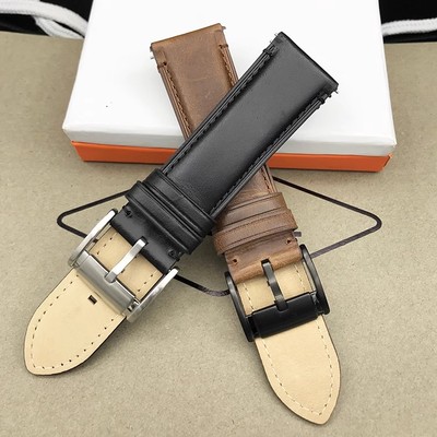 FOSSIL真皮表带牛皮男表配件