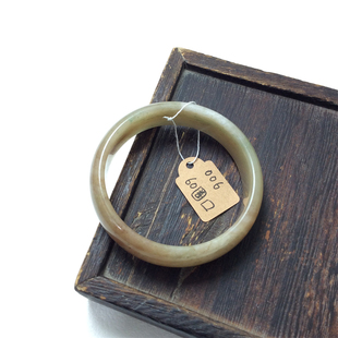 天然玉石独山玉红糖料手镯独玉独玉60圈口手镯玉镯子送妈妈玉礼物