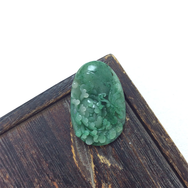 天然玉石南阳独山玉天蓝老料牡丹花吊坠女款玉佩保平安挂件毛衣链,珠宝/钻石/翡翠,颈饰,淘宝优惠券,粉丝福利购,淘宝优惠卷