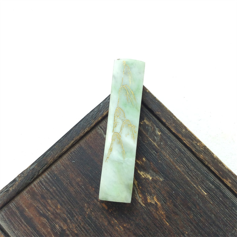 天然玉石南阳独山玉俏色原石摆件印章原料收藏把件手把玉工艺品