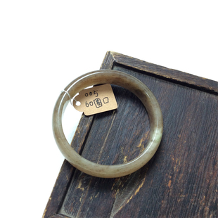 天然玉石独山玉红糖料手镯独玉独玉60圈口手镯玉镯子送女友玉礼物