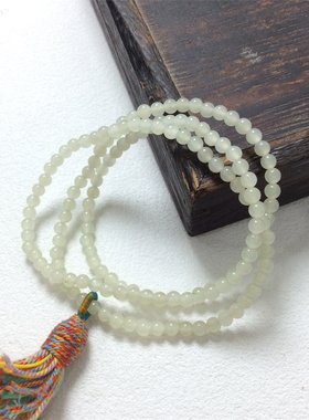 天然玉石新疆和田玉白玉手链手串