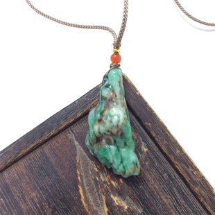 南阳独山玉随形水滴吊坠精致天然玉石独玉原石毛衣链挂件小手把件