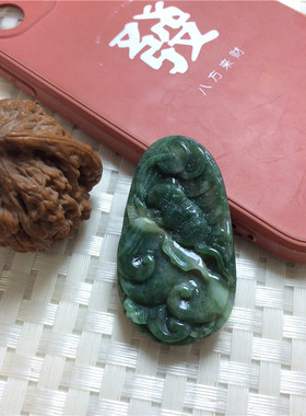 南阳独山玉生肖吊坠老鼠挂坠挂件