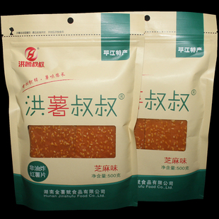 芝麻红薯片500g超薄刮片子晒干蜜饯湖南平江特产老少皆宜休闲零食