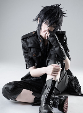 ff15  最终幻想15诺克提斯 Noctis 黑色短发cos假发